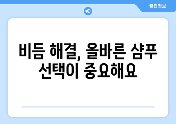 비듬의 원인과 해결 방법 | 종합 가이드