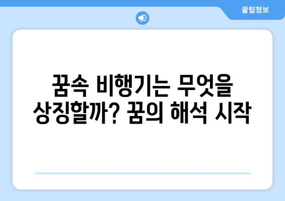 비행기 놓치는 꿈 해몽 | 꿈속의 비행기와 놓치는 의미