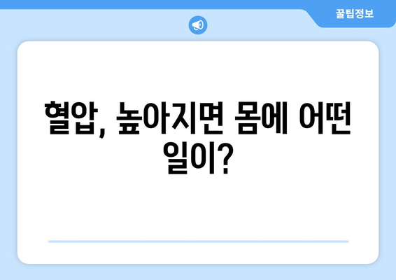 고혈압 증상과 치료 | 원인, 저하 방법 탐구