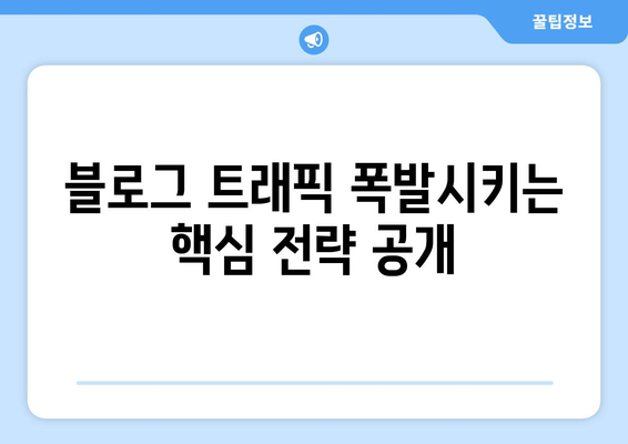 블로그 블록버스터 | 구글 톱 노출을 노리는 비결