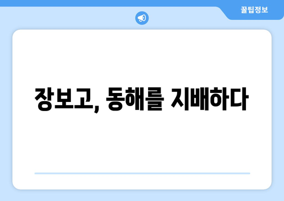 신라의 해상 영웅 장보고 | 해적 근절과 해상 무역의 개척자