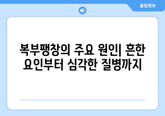 복부팽창 | 원인, 증상, 관리 방법 알아보기