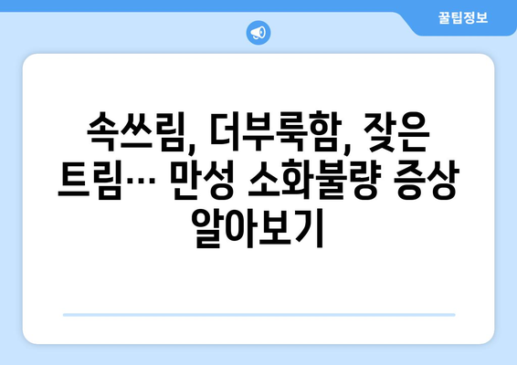 만성 소화불량 해결 | 증상과 원인