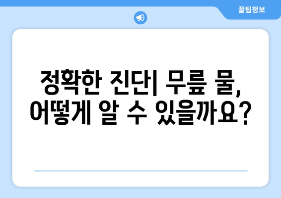 무릎에 물이 찬 증상 | 의학적 진단과 효과적인 치료