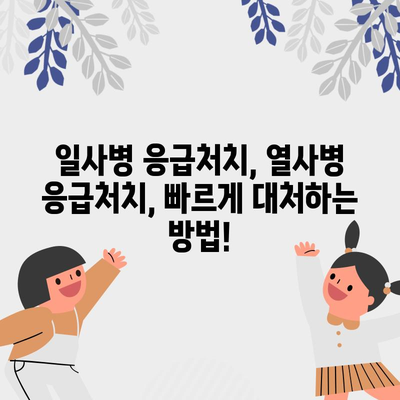 - 일사병 vs 열사병 | 생명을 구하는 차이점