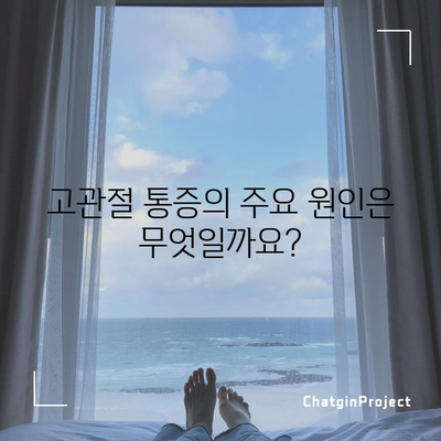고관절 통증의 증상과 원인 | 진단과 치료 옵션