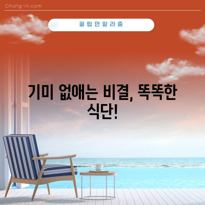 기미 해결을 위한 식품의 힘