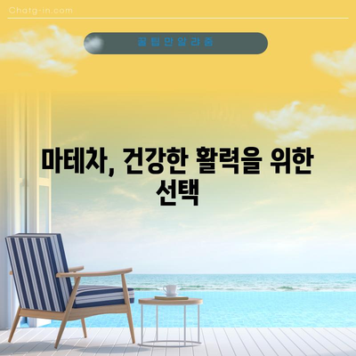 마테차의 활력 | 건강과 활력 증진