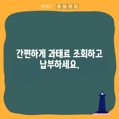 속도위반 과태료 관리 | 조회, 납부, 벌점 확인