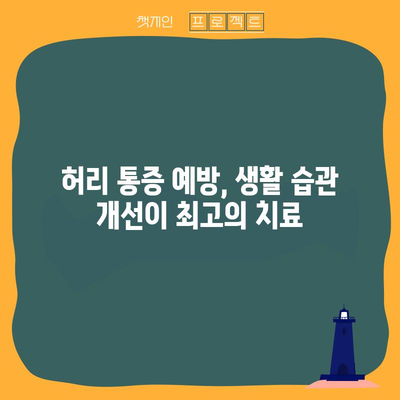 허리통증을 위한 종합 치료법 | 검증된 전략 총망라