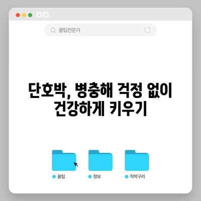단호박 재배 입문서 | 풍성한 수확을 위한 심기와 관리
