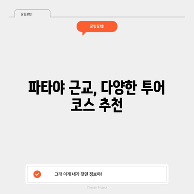 파타야 근교 투어 모든 걸 알려드립니다 | 알찬 팁과 유용한 정보
