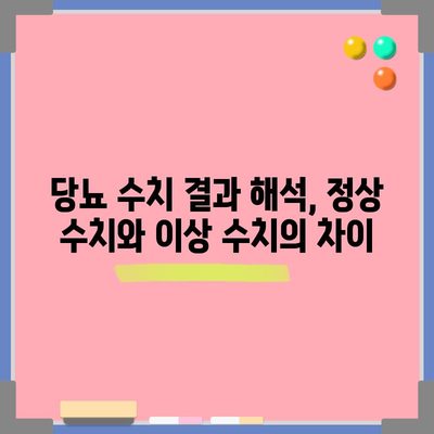당뇨 수치 확인 가이드 | 올바른 방법 알아보기