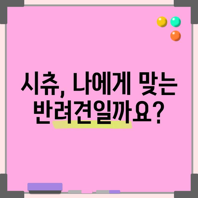 시츄의 수명과 특징 총정리