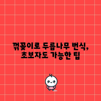 두릅나무 번식 | 꺾꽂이를 통한 쉬운 모종 확보