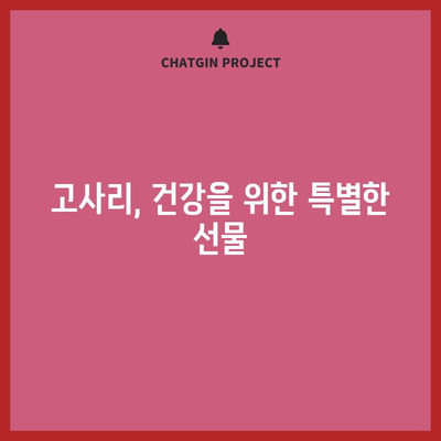 고사리의 5가지 효능과 맛있는 요리법