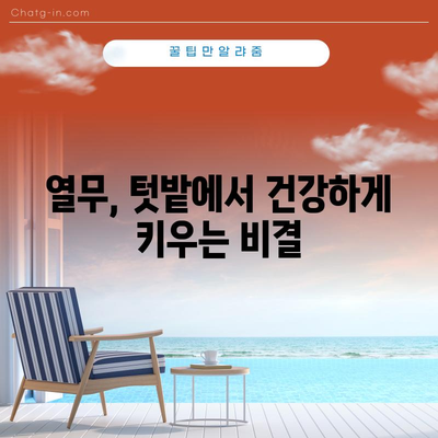 열무 재배 | 파종부터 수확까지 알아야 할 모든 것