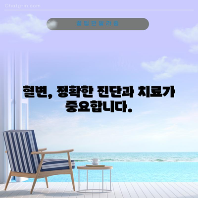 혈변의 원인 밝히기 | 건강 위협을 식별하기