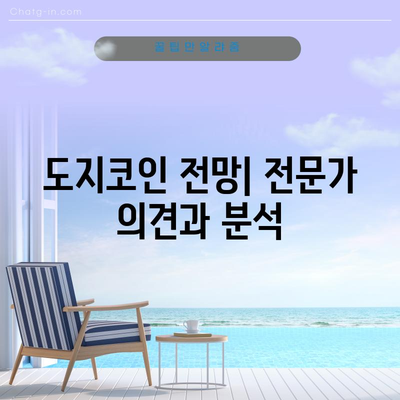 도지코인 전망 | 전문가 의견과 분석