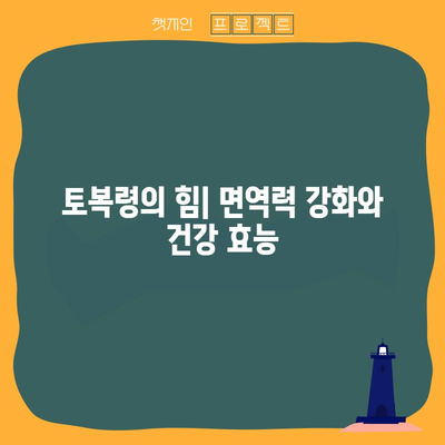 토복령 | 면역력 강화와 기타 건강상 이점