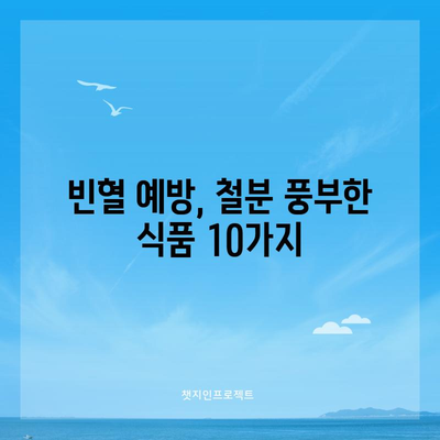 철분이 풍부한 식품 | 건강한 섭취량과 출처