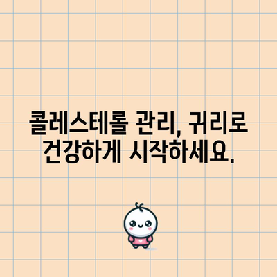 귀리의 콜레스테롤 조절 효능 | 심혈관 건강 개선