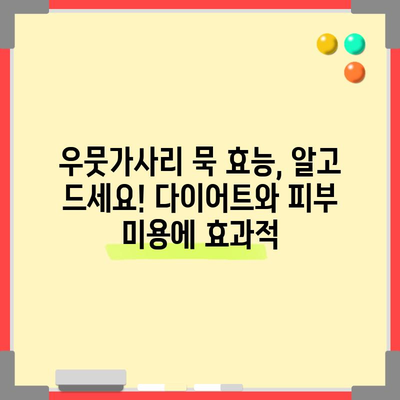 우뭇가사리 묵 | 효능, 보관법, 다양한 요리법
