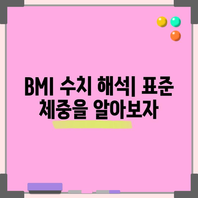 체질량 지수(BMI) 계산법 | 건강 상태 파악을 위한 필수 지식