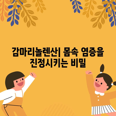 감마리놀렌산 | 놀라운 건강 효능 탐구