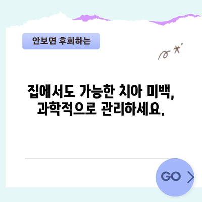 누렇게 변한 치아를 하얗게 만드는 과학적 미백 기술