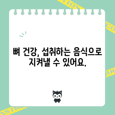 골밀도를 증진시키는 뼈 건강을 위한 식단