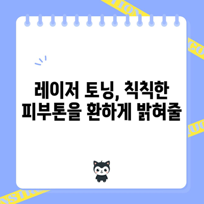 레이저 토닝 효과 | 놀라운 피부 변화를 경험하세요