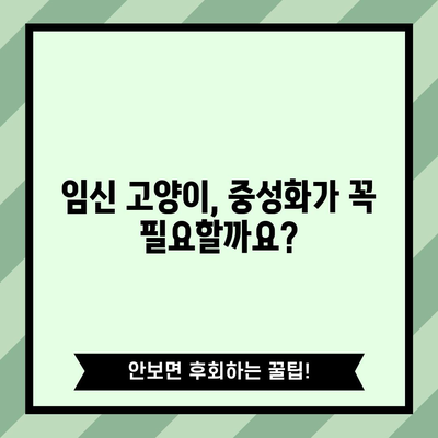 임신 고양이 중성화 지침 | 증상, 수술 시기, 이유