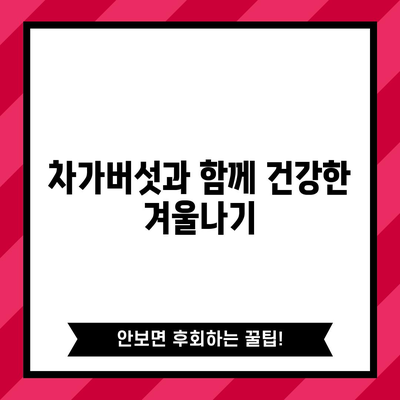 차가버섯의 면역력 증강 효능 | 환절기에 맞서세요