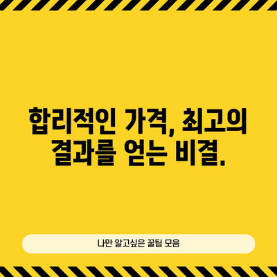 인트라셀 레이저 비용 가이드 | 예산 관리