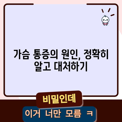 가슴 통증의 숨겨진 원인 5가지