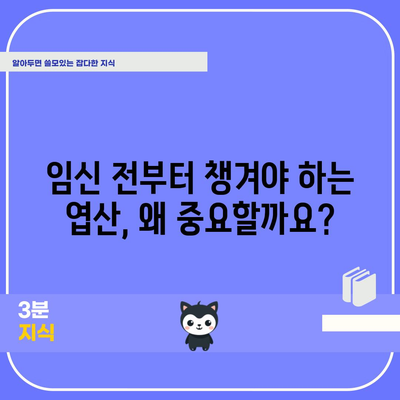 임신 중 엽산의 중요성 | 10가지 필수 효능