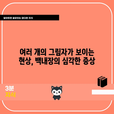 백내장의 10가지 흔한 증상