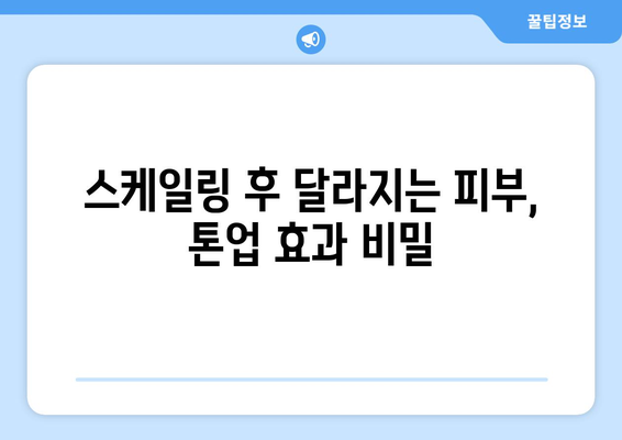 피부 스케일링이 피부톤 개선에 미치는 효과