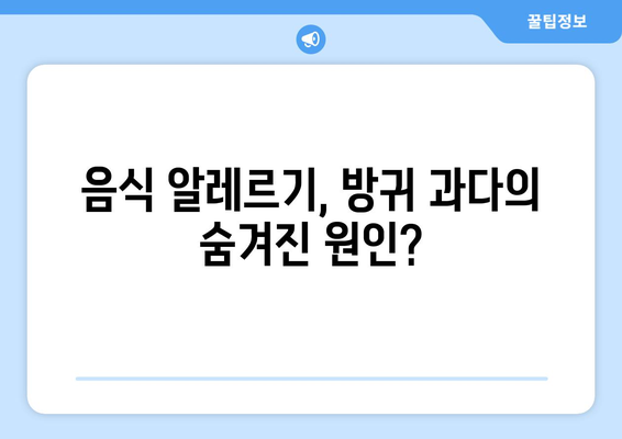 방귀 과다 원인의 숨겨진 진실