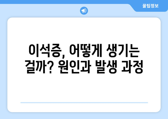 이석증의 증상과 자가 진단법 | 돌연적인 현기증의 원인 파악