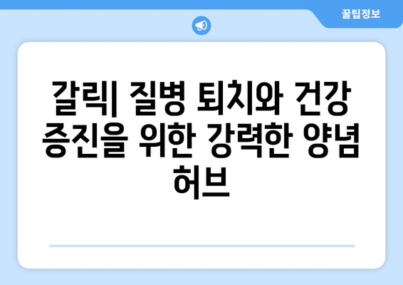 갈릭 | 질병 퇴치와 건강 증진을 위한 강력한 양념 허브