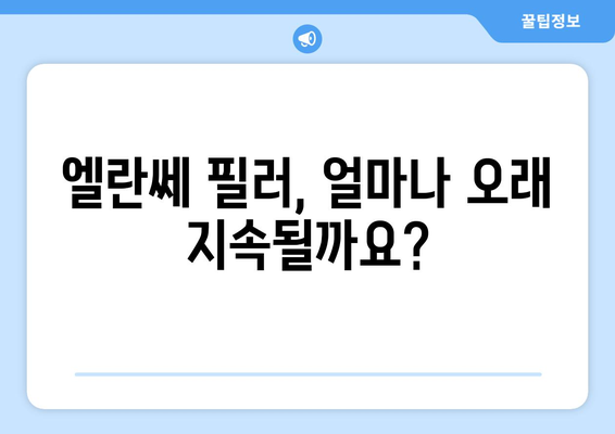 엘란쎄 필러 | 안전성과 효과 분석