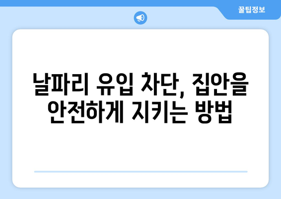 날파리 퇴치의 완벽한 안내서 | 문제 없애는 효과적인 방법