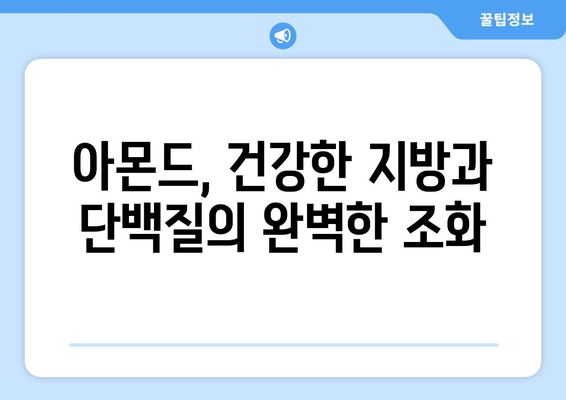 아몬드 | 건강한 지방과 칼로리 정보가 가득한 영양가 있는 견과류