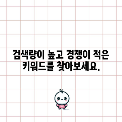 키워드 검색을 위한 효과적인 전략