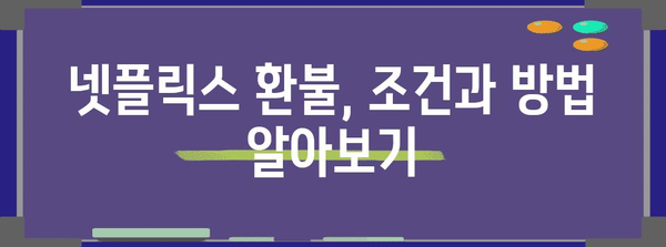 넷플릭스 구독 취소&환불 | 문제 없이 해결하는 방법