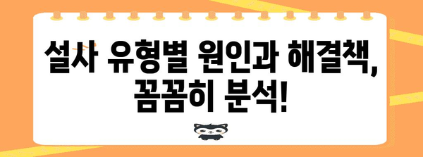 만성 설사의 원흉 찾기 | 물설사 싸그리 치료하기