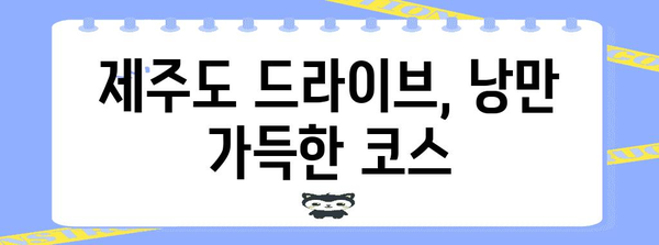 제주도 탐험 가이드 | 제주렌트카와 함께 떠나는 여정