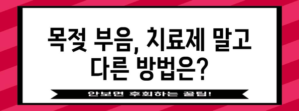 목젖 부음 치료제 알아두기 | 효과와 주의사항